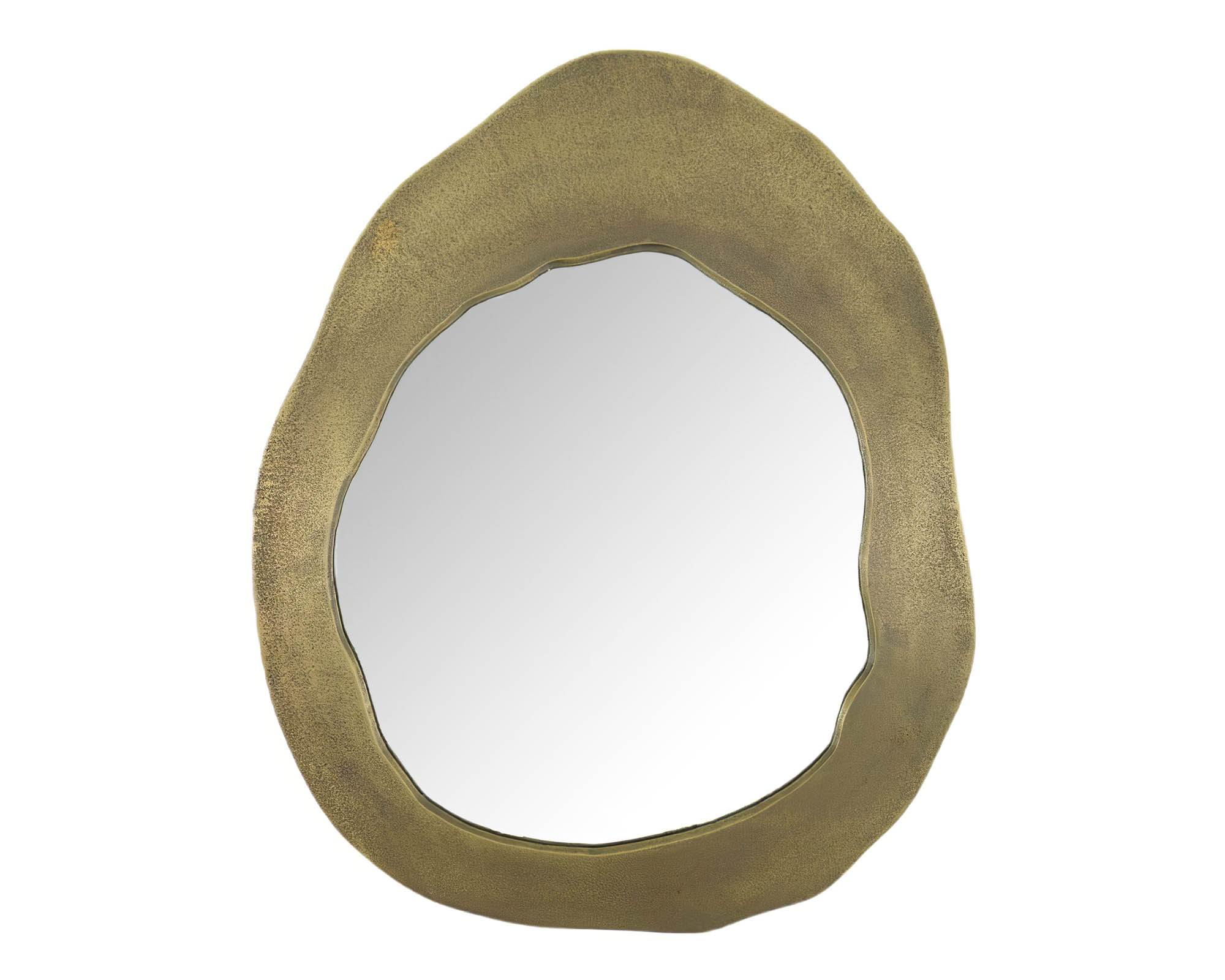 Specchio Cornice Rustico Ottone 45x3x55cm in Alluminio - Dijk