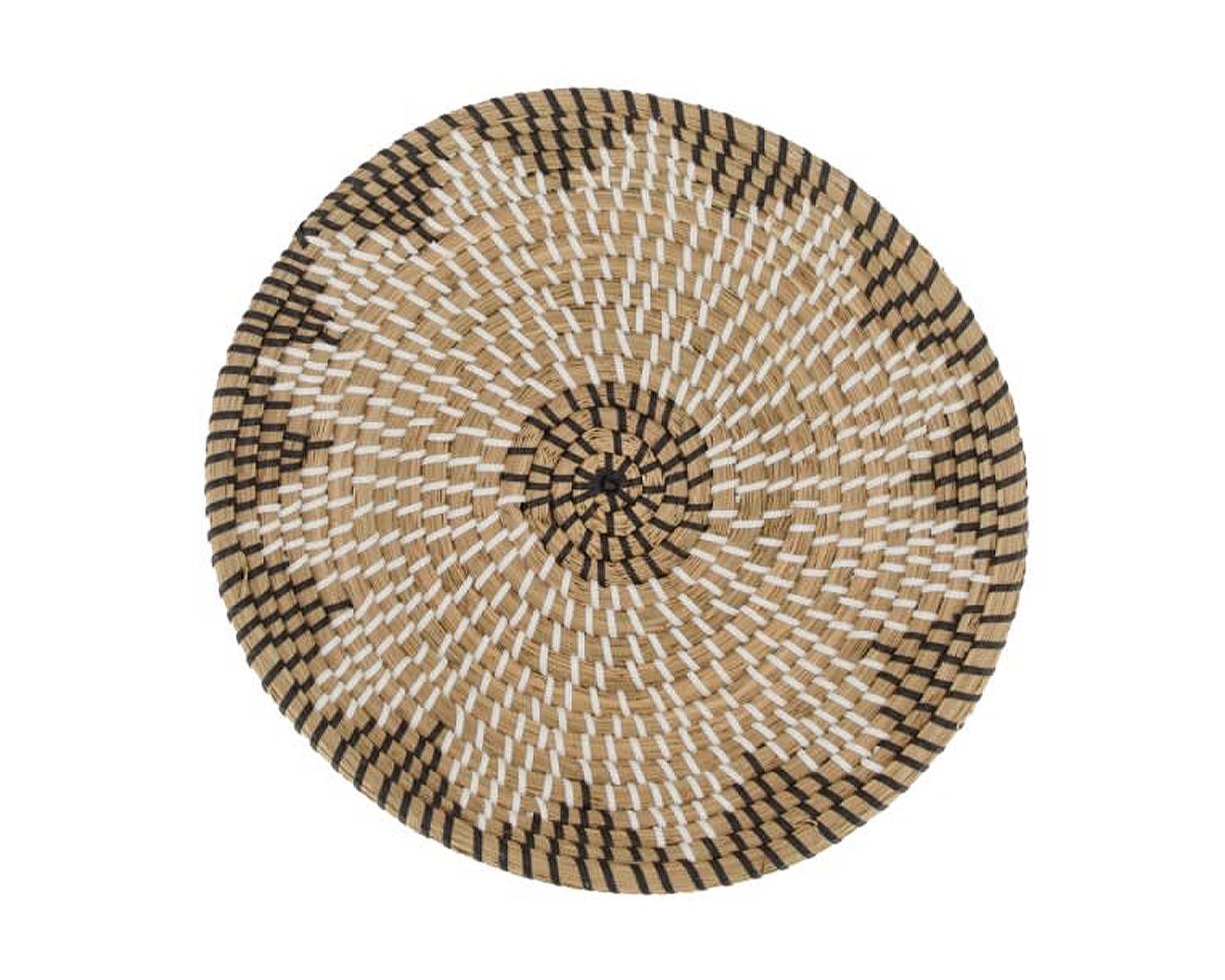 Decorazione Parete Naturale e Marrone D30x5cm in Fibra Naturale - Dijk