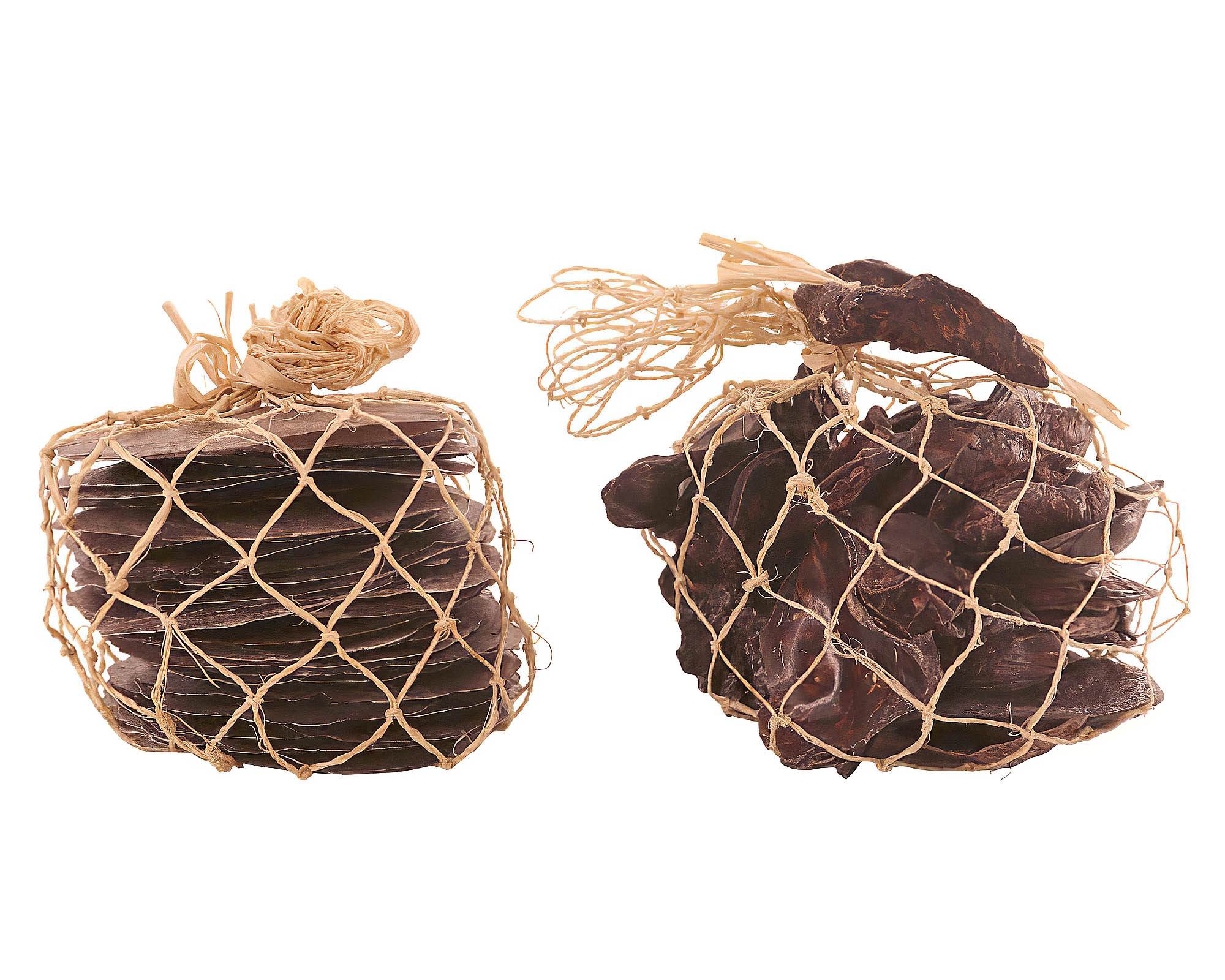 Sacchetto Conchiglie Marrone 9x9x7,5cm in Fibra Naturale - Dijk