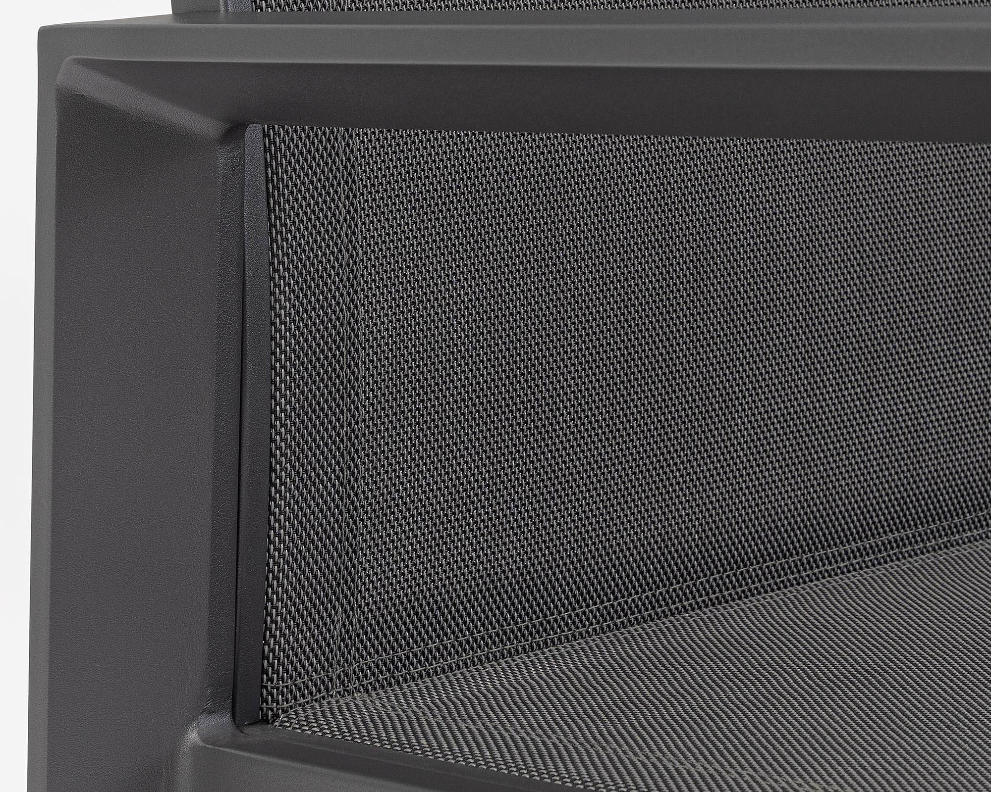 Set 4 Pz Salotto Kallen Antracite in Alluminio, Acciaio e Textilene - Bizzotto - immagine 10