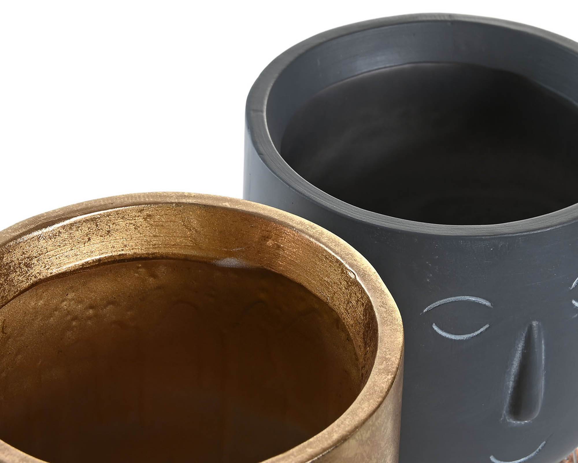 Fioriera Viso 12,5x12,5x19cm in Resina - Item - immagine 3