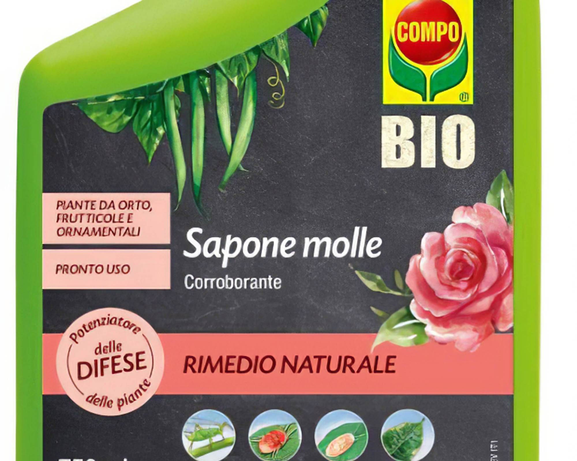 Insetticida Sapone Molle Pronto Uso Bio da 750ml - Compo - immagine 2