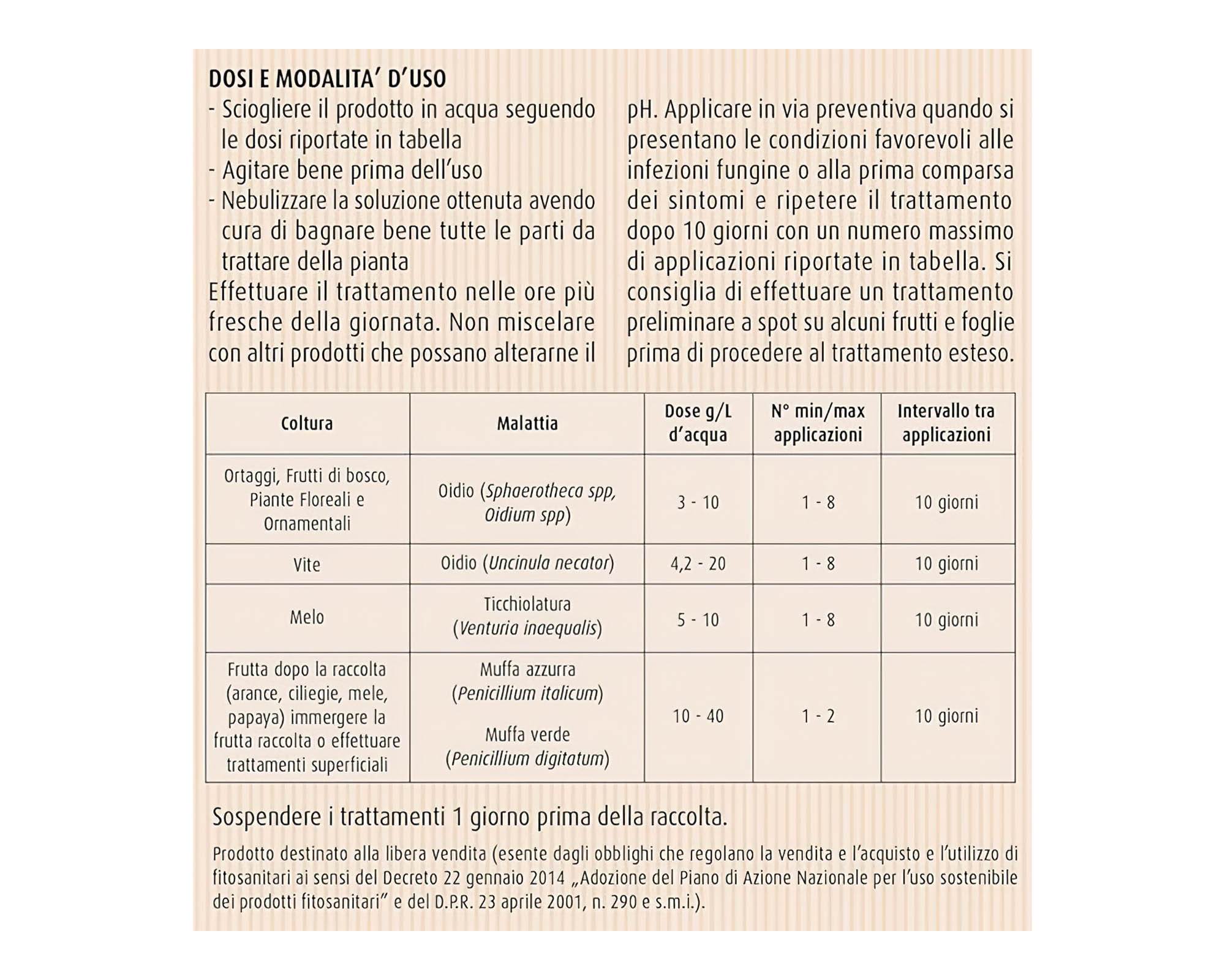 Fungicida Oidio e Ticchiolatura in Polvere da 250g - Compo - immagine 6