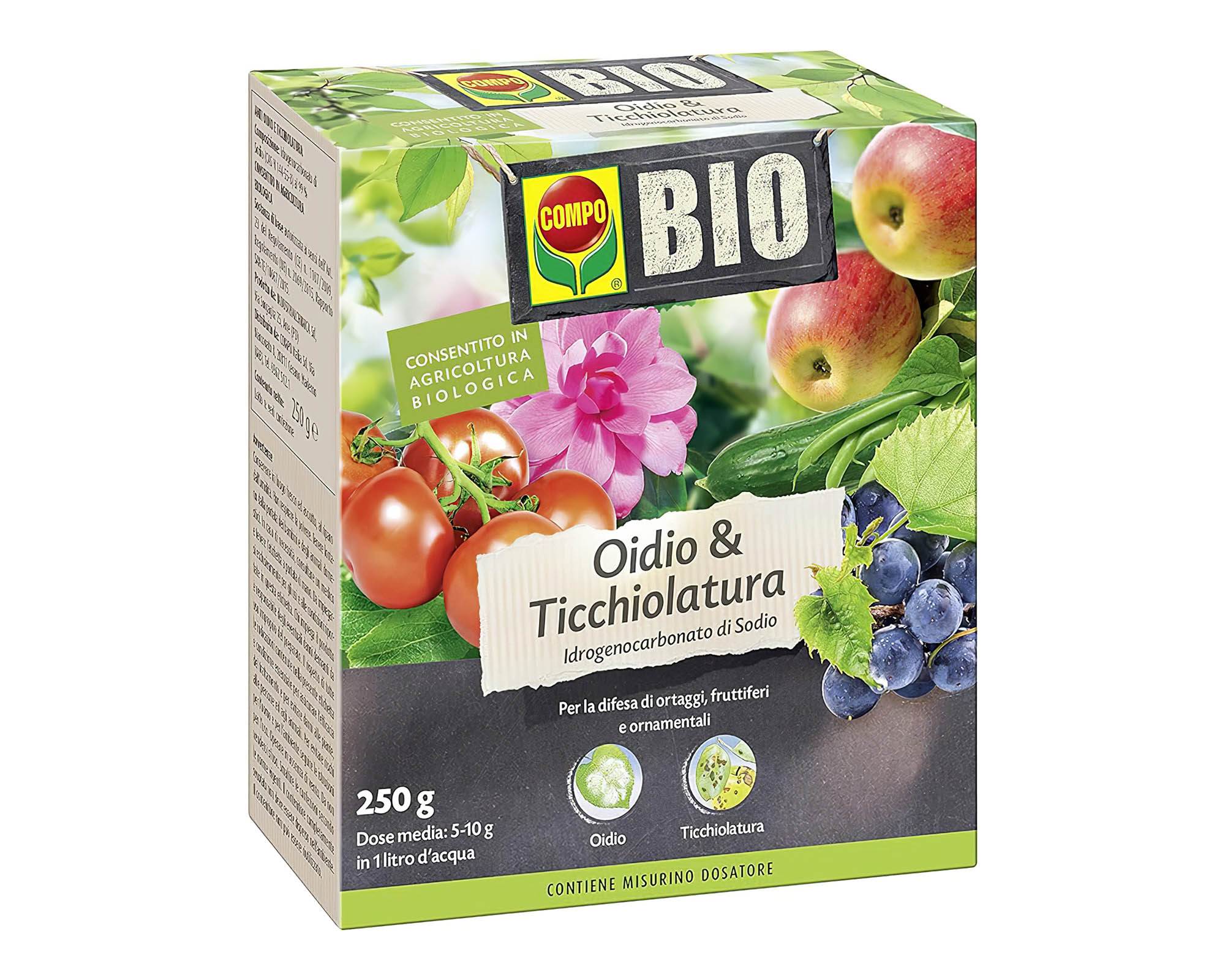 Fungicida Oidio e Ticchiolatura in Polvere da 250g - Compo