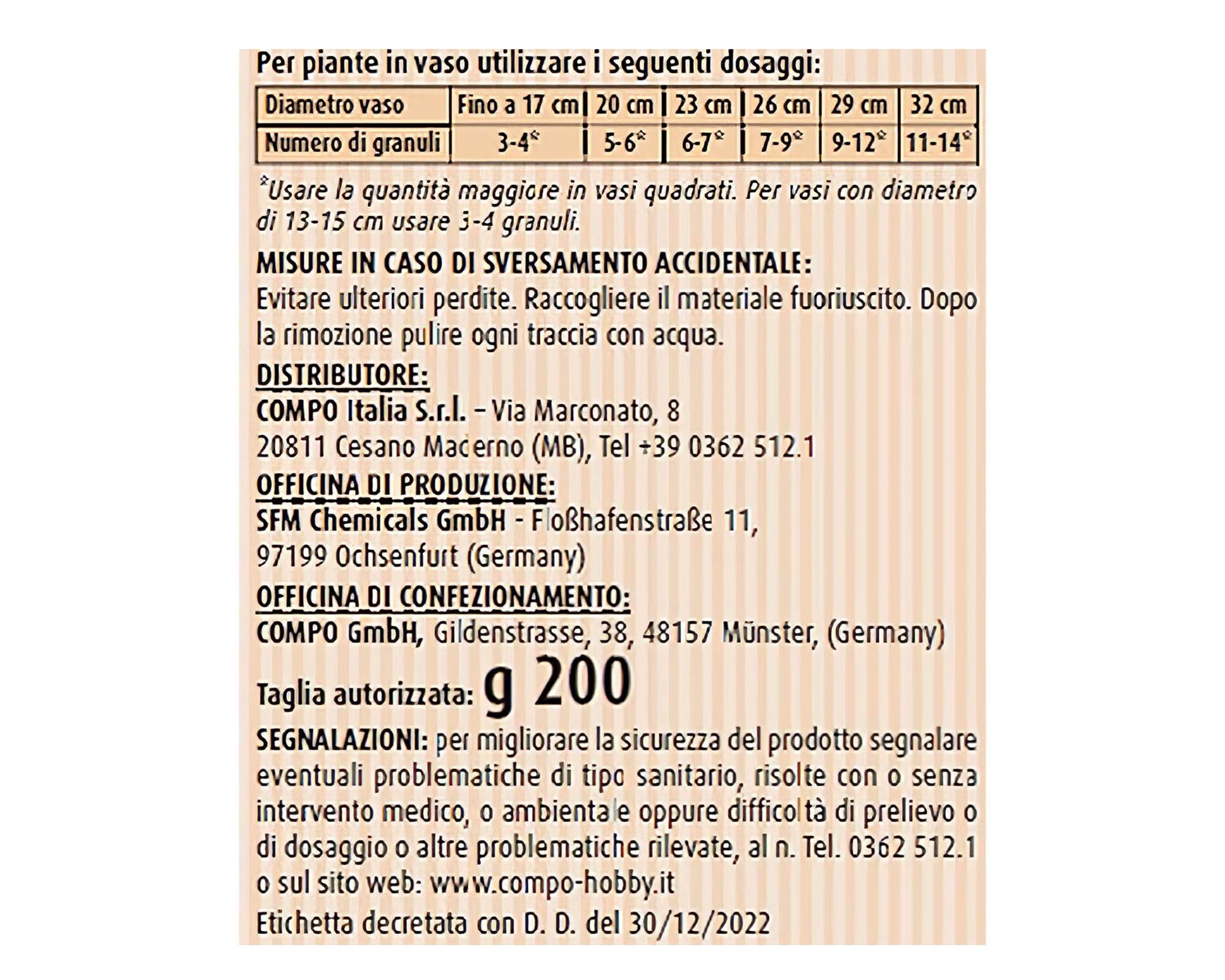 Lumachicida Ferro Bio PFPNO da 200g - Compo - immagine 4