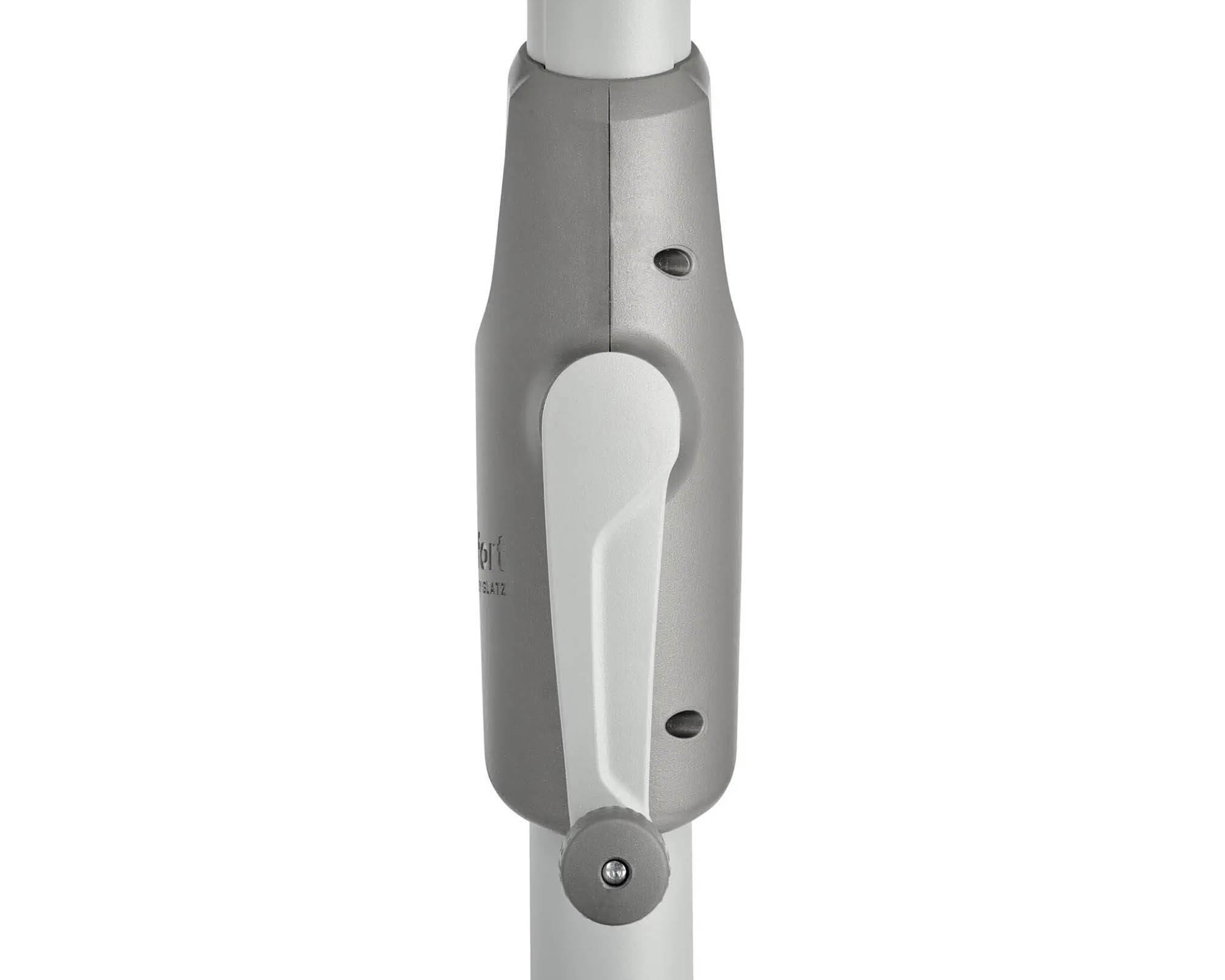 Ombrellone a Palo Centrale Slide Verde 3x3m in Alluminio, Acciaio e Poliestere - Arco Marketing - immagine 8