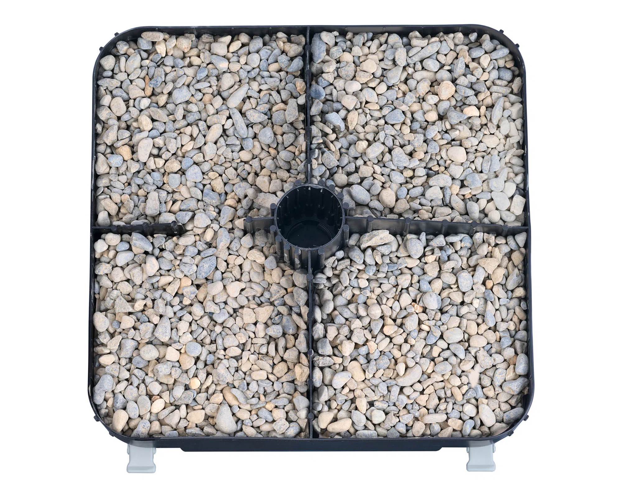 Base per Ombrellone a Palo Centrale Roll Media in Metallo, Plastica e Polietilene - Arco Marketing - immagine 4