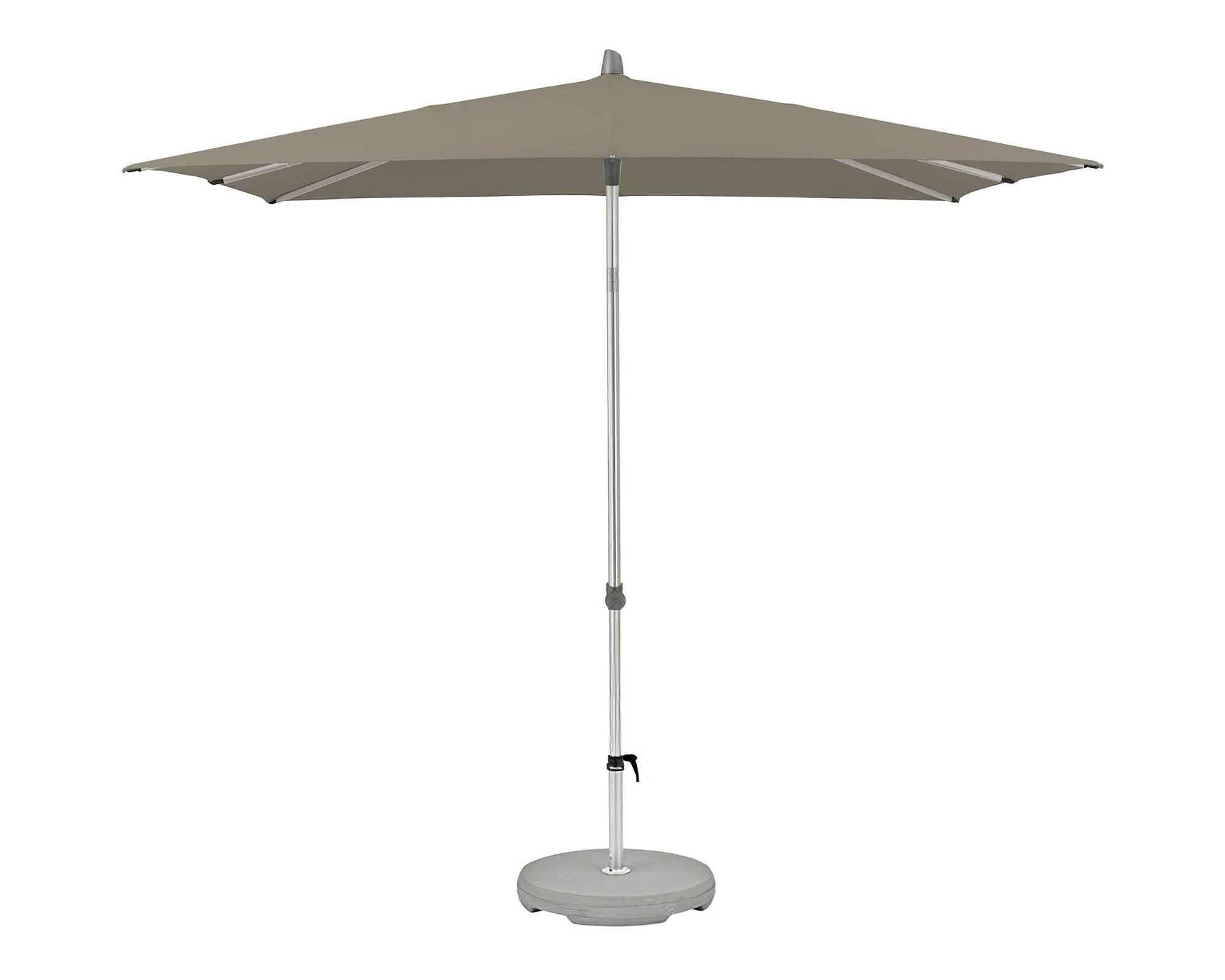 Ombrellone a Palo Centrale Smart Easy Taupe 2,4x2,4m in Alluminio e Poliestere - Arco Marketing - immagine 2