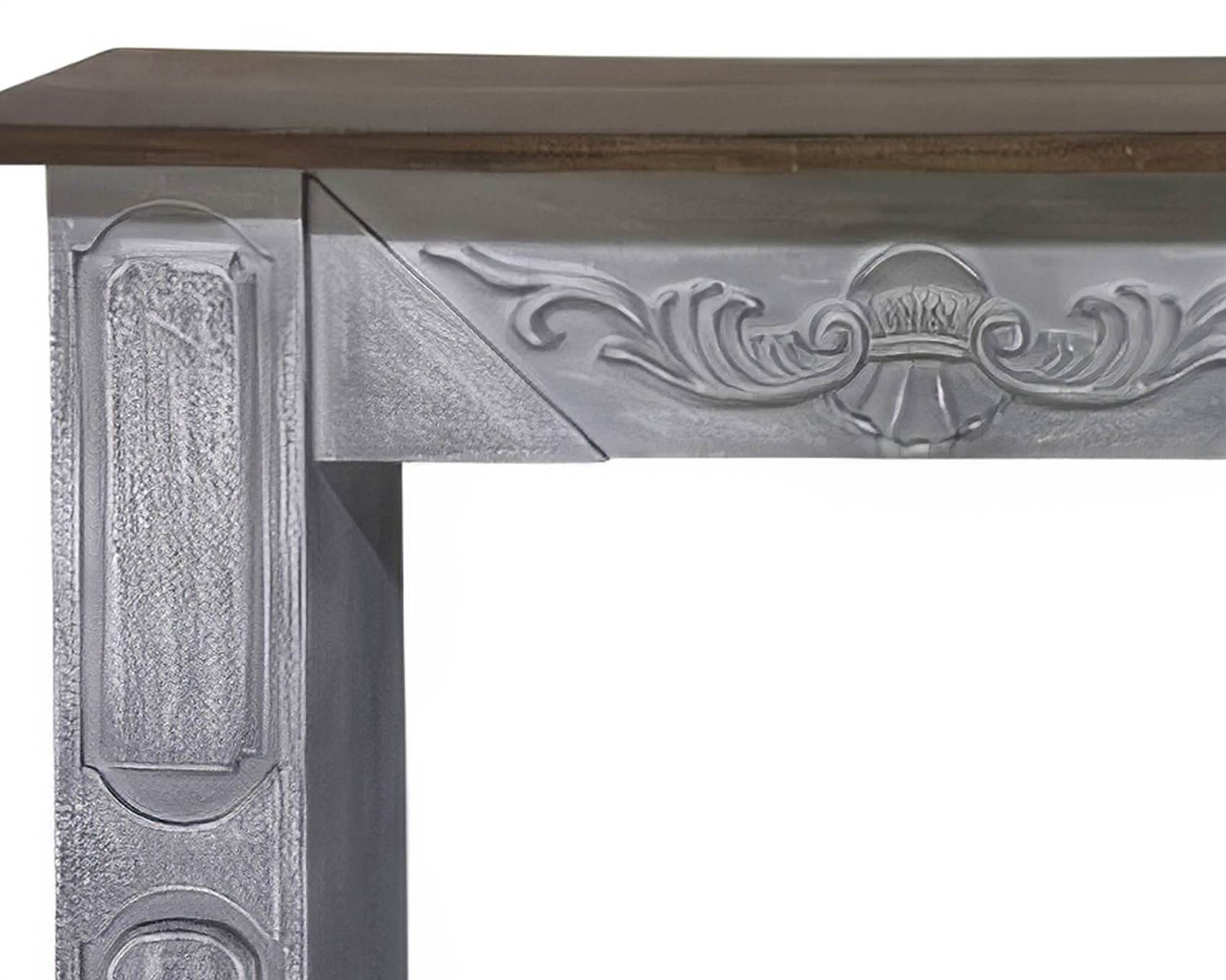 Consolle Caminetto 113x26x100cm in Legno - immagine 2