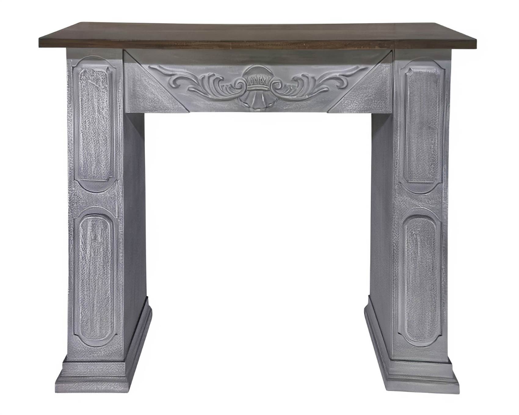 Consolle Caminetto 113x26x100cm in Legno