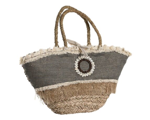 Borsa con Conchiglie 52x18x50cm in Fibra Naturale – Item