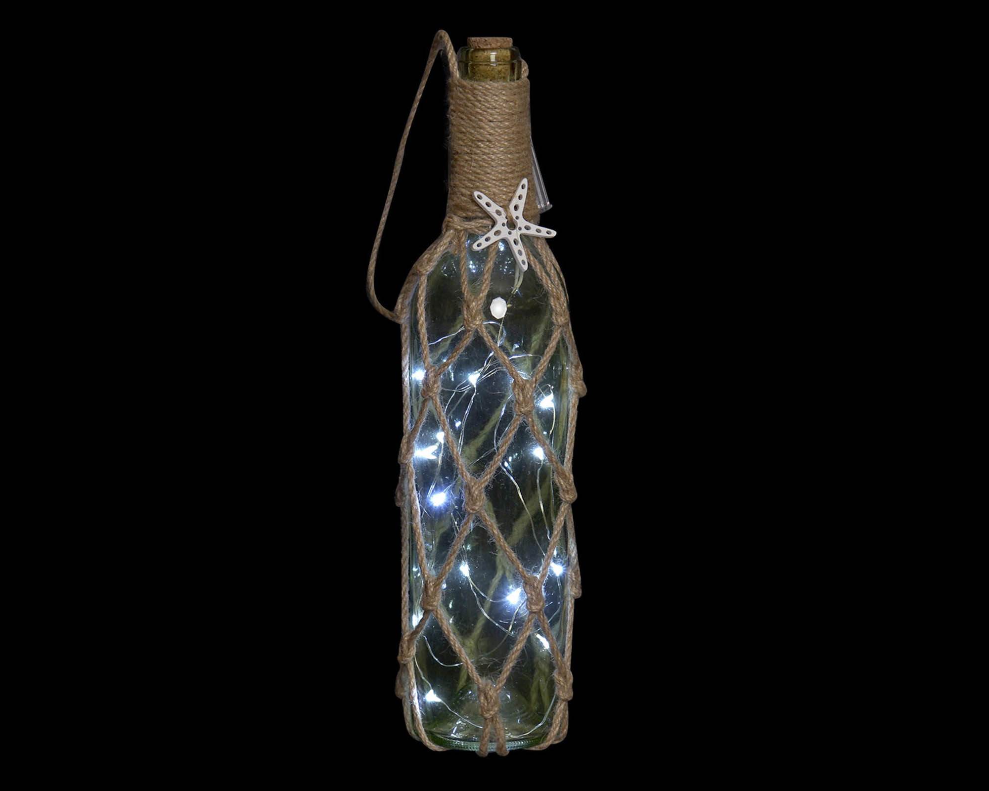 Bottiglia Decorativa con LED Assortito 8x8x47cm in Vetro - Item - immagine 4