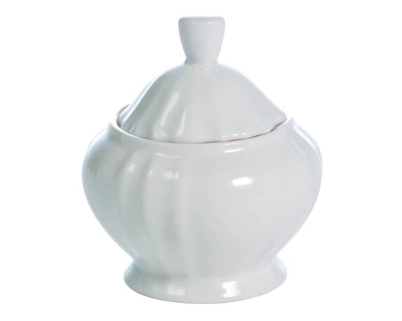 Zuccheriera Reyna Bianco in Porcellana