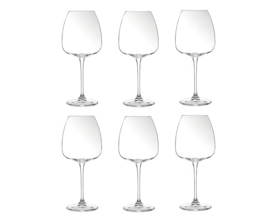 Set 6 Pz Calice da Vino Rosso Alizé’e Anser 610ml in Vetro