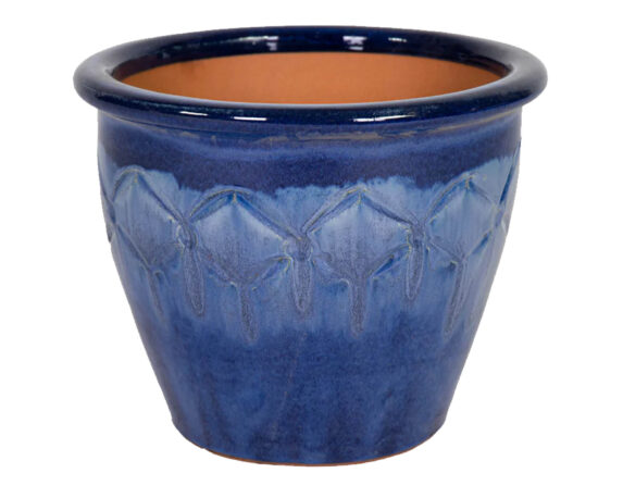 Cachepot Star Planter Blue Pastel D38x31cm In Ceramica – Mega Collections