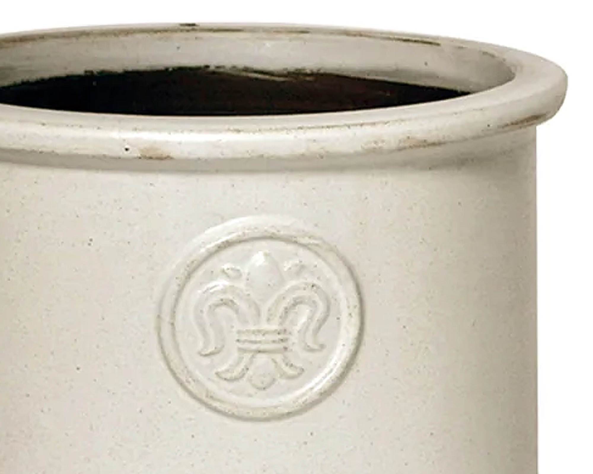 Cachepot Cilindro Smaltato Giglio D20x14cm in Ceramica - Mega Collections - immagine 2