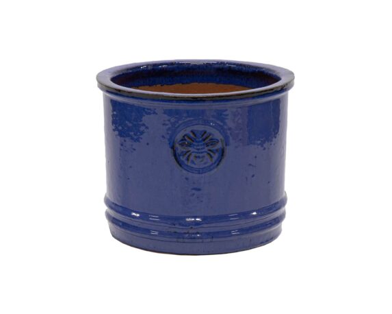 Cachepot Cilindrico Bumble Bee Blu D20x14cm in Ceramica – Mega Collections