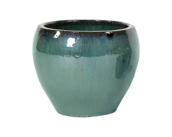 Cachepot Smaltato Belly Celadon D20x18cm in Ceramica – Mega Collections