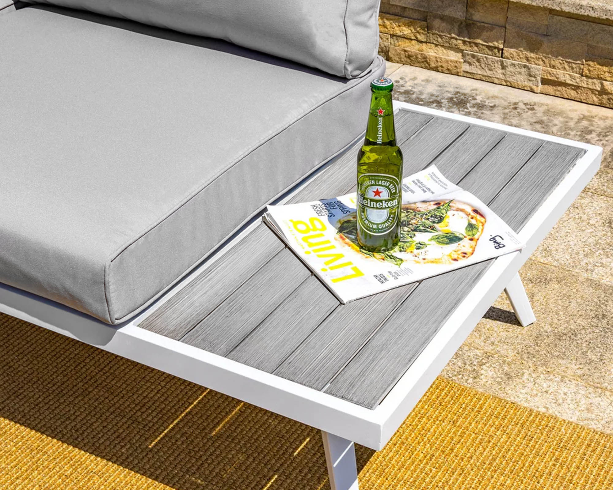 Set 6 Pz Salotto in Alluminio - Floral Garden - immagine 6