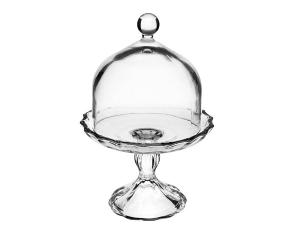 Alzata con Coperchio D19x14h in Vetro