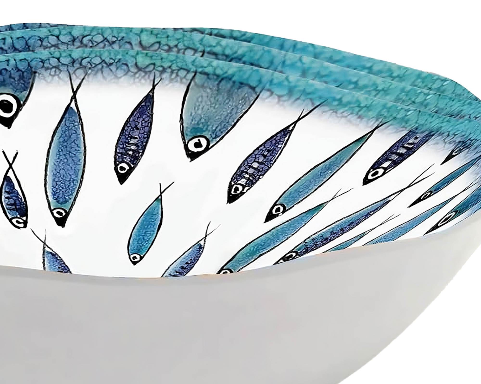Ciotola Fish Blu D22x9cm in Melamina - Arca - immagine 2
