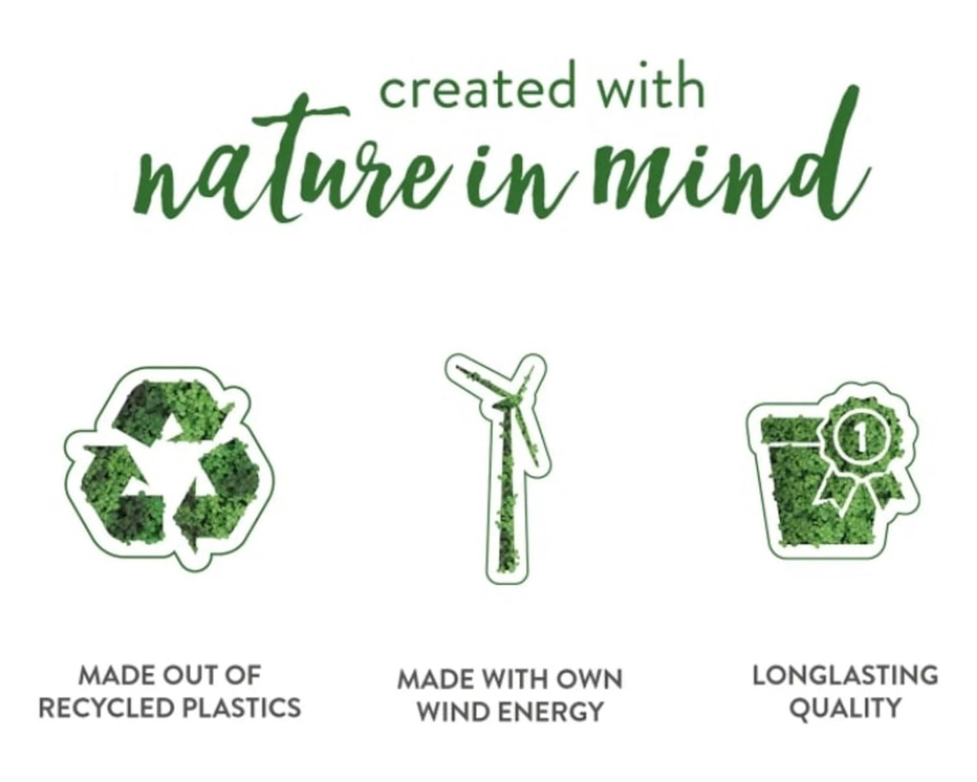 Fioriera Barcellona Bianco 50cm in Plastica Riciclata - Elho - immagine 8