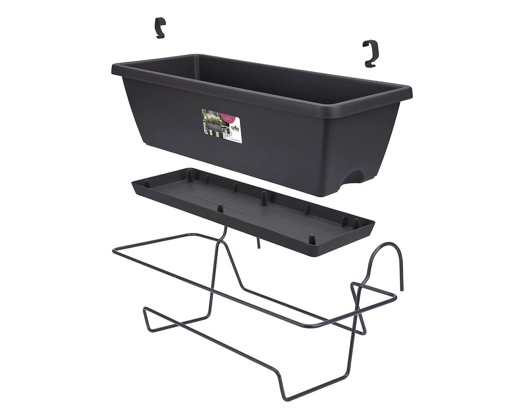 Fioriera Barcellona Bianco 50cm in Plastica Riciclata - Elho - immagine 4