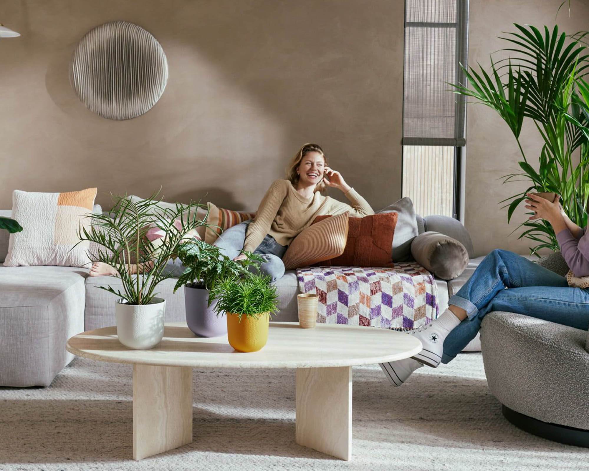 Cachepot Tondo Jazz Bianco Seta D23cm in Plastica Riciclata - Elho - immagine 10