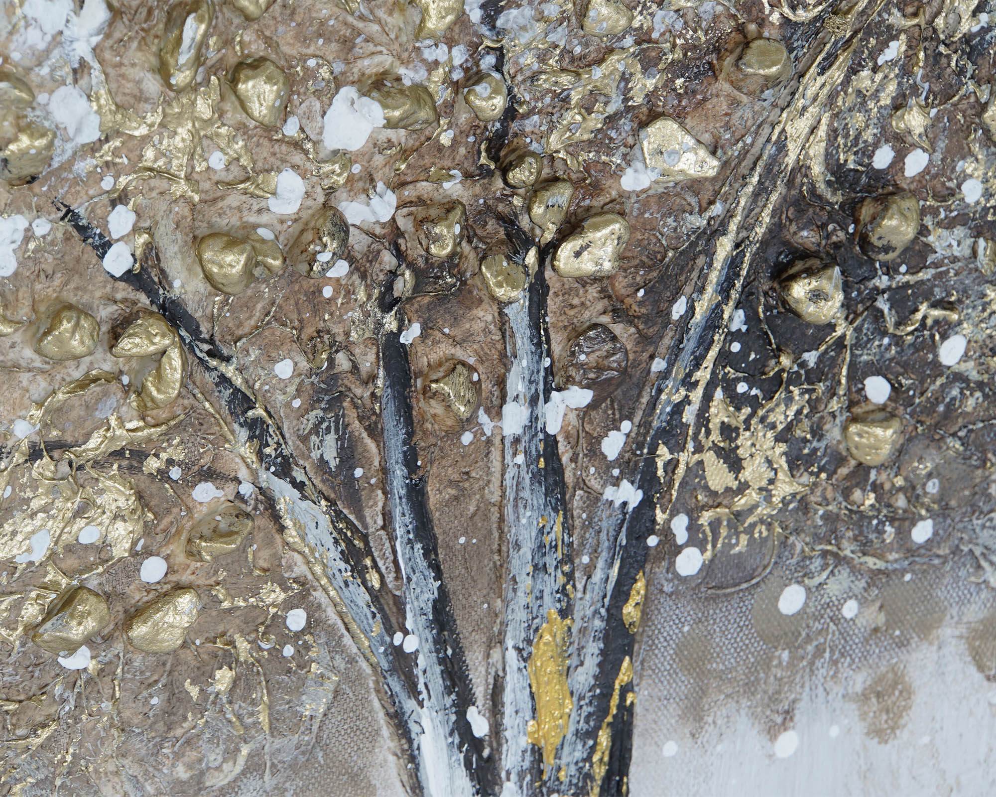 Quadro con Albero Assortito 50x2,5x50cm in Tela e MDF - Item - immagine 2