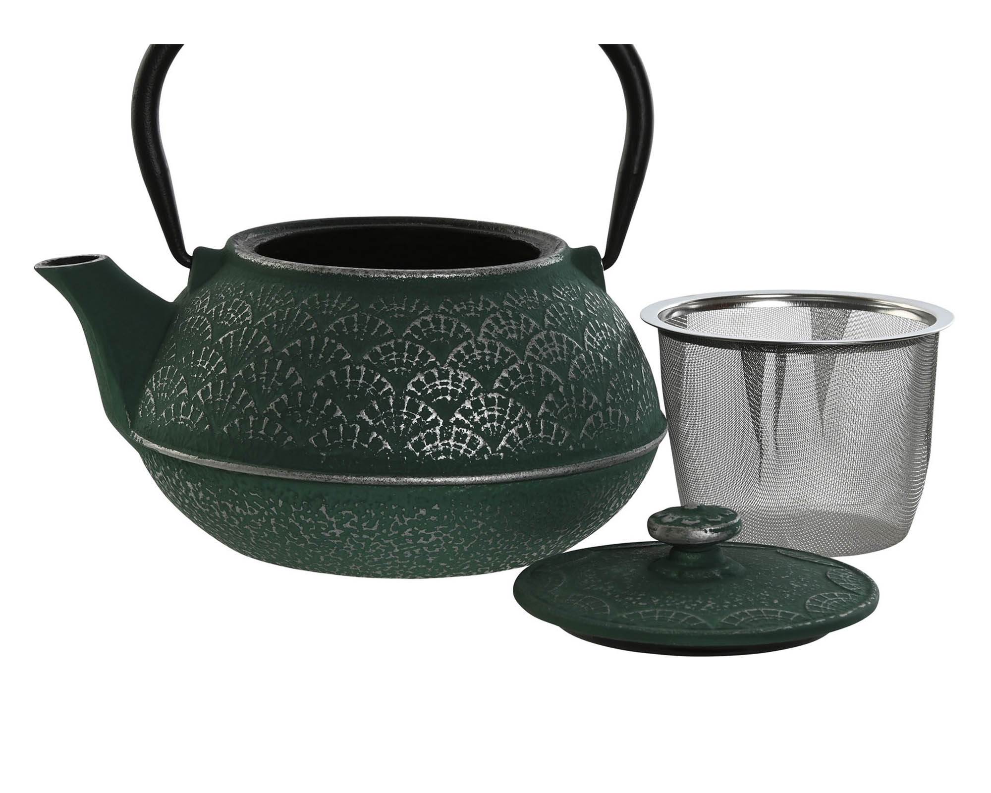 Teiera In Ghisa IBILI Java - Capacità 1 Litro, Interno Smaltato, Per Induzione, Con Filtro - Foto 7