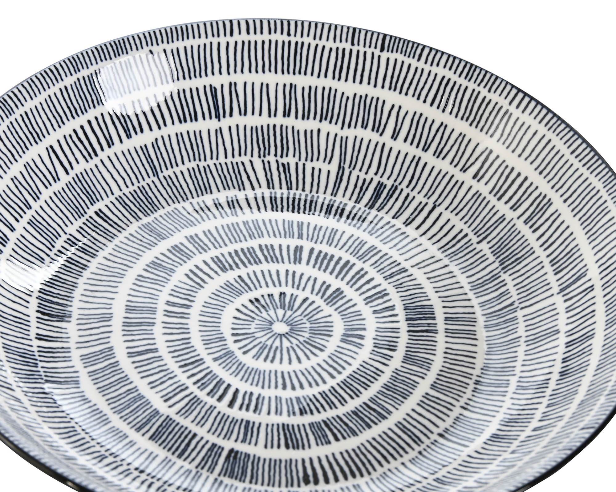 Set 4 Pz Servizio Piatti Fondi Azzurro 20x20x4cm in Porcellana - Item - immagine 4