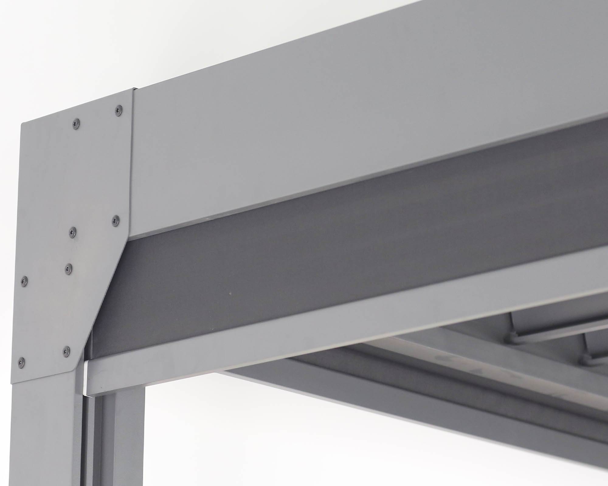 Pergola Luxury Grigio Elettrica con Luci LED 3x5x2,5m in Alluminio - Floral Garden - immagine 5