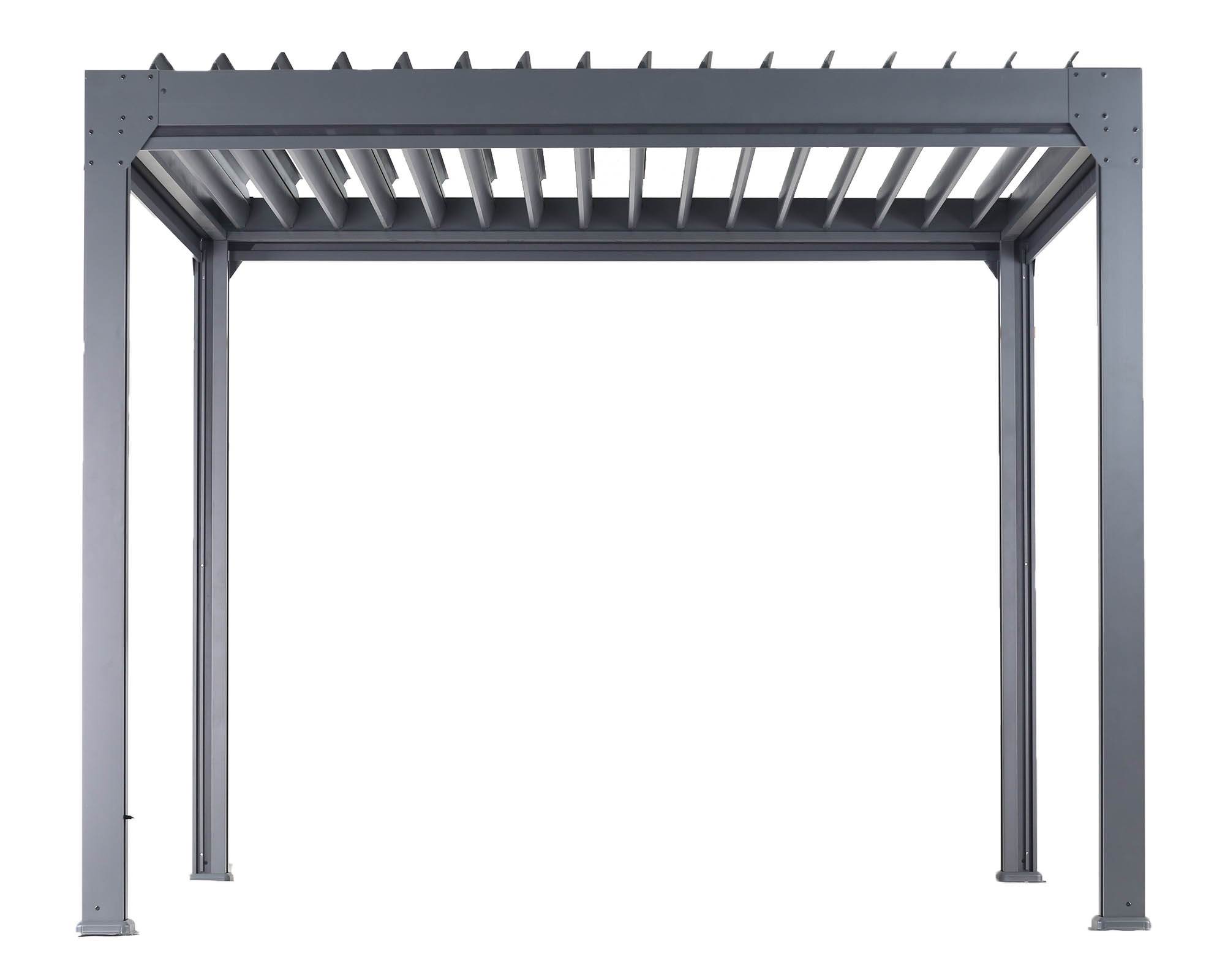Pergola Elettrica Alluminio con Luci LED 3x4x2,5m in Alluminio - Floral Garden - immagine 2