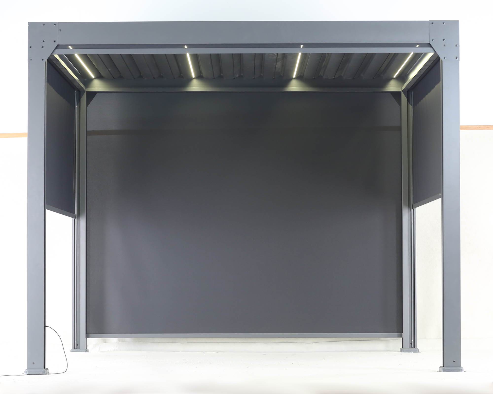 Pergola Elettrica Alluminio con Luci LED 3x4x2,5m in Alluminio - Floral Garden - immagine 4