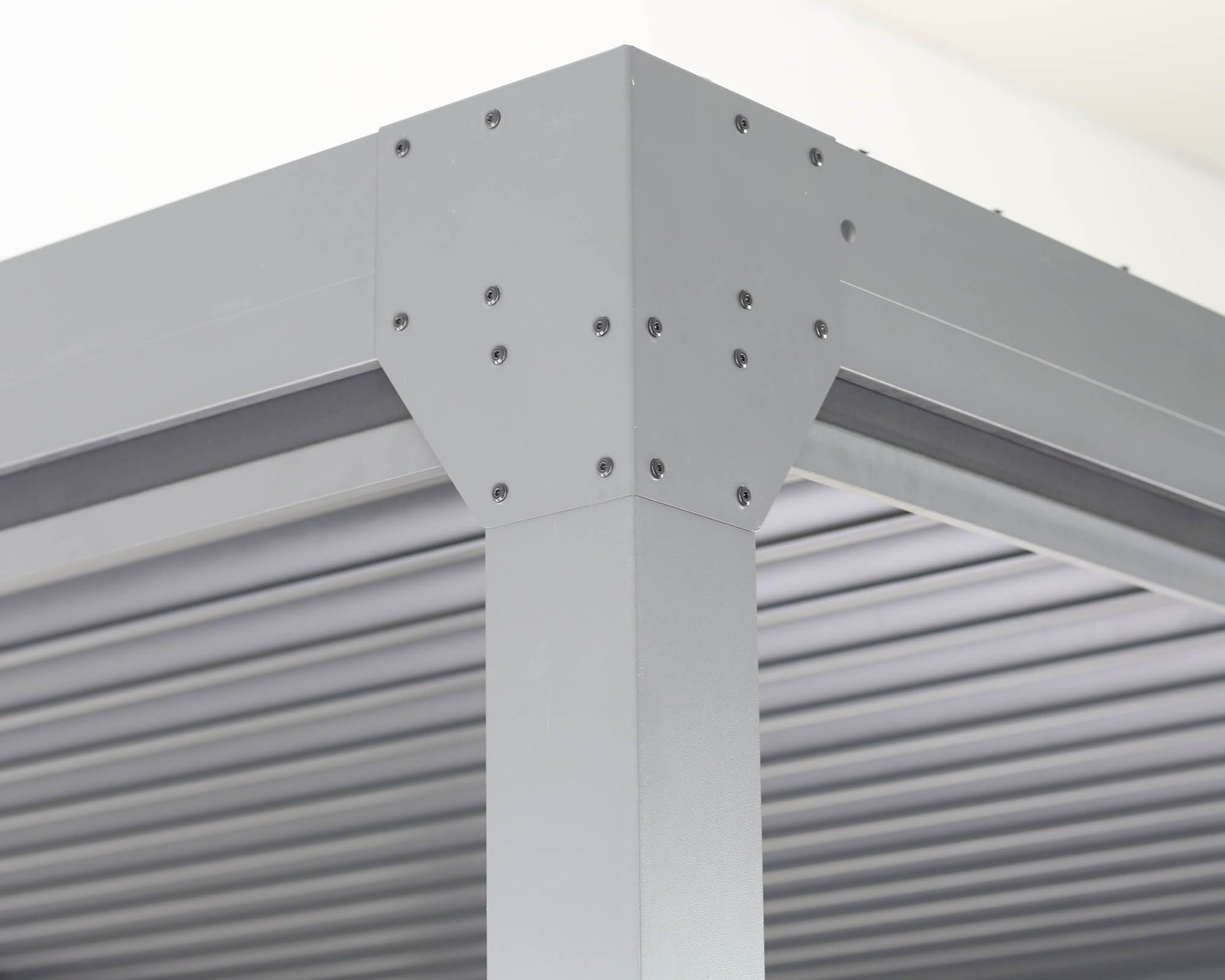 Pergola Elettrica Alluminio con Luci LED 3x4x2,5m in Alluminio - Floral Garden - immagine 9