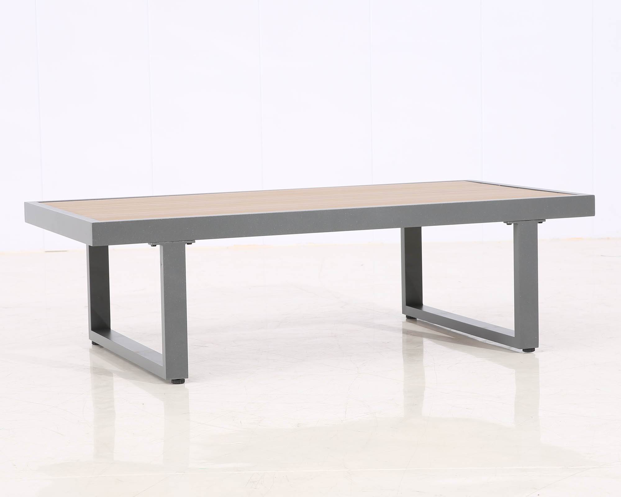 Set 3 Pz Salotto Angolo Senza Braccioli Grigio in Alluminio e Poliestere - Floral Garden - immagine 7