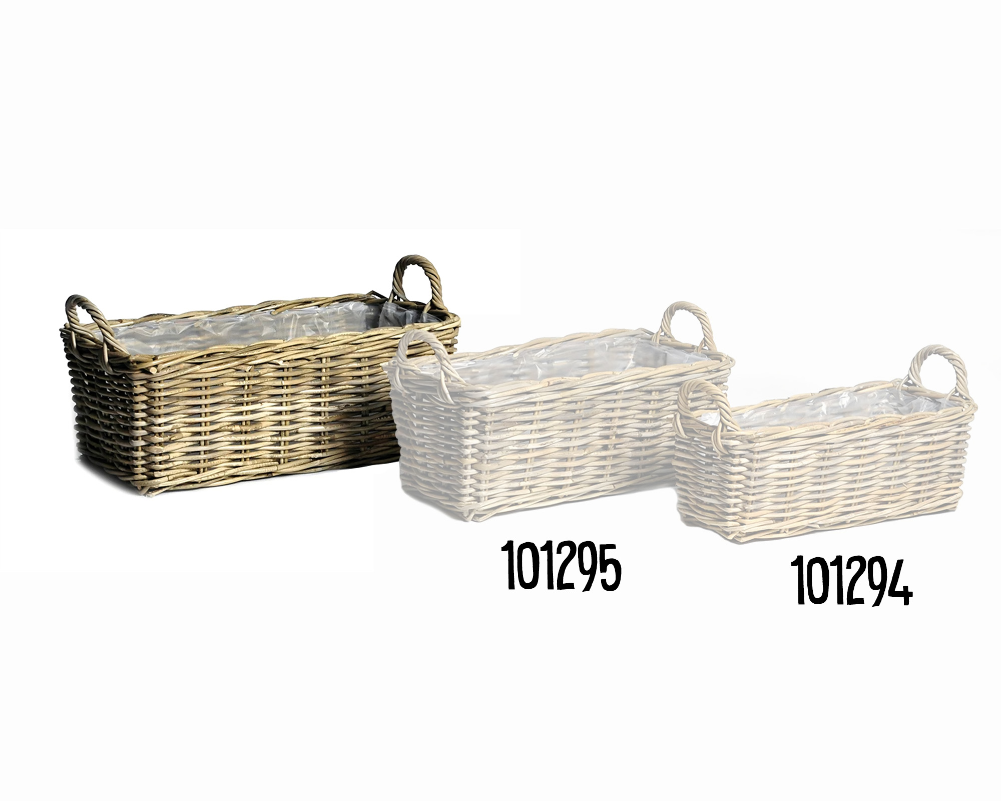 Porta Piante Rettangolare Desi Natural Large in Fibra Naturale - Mega Collections