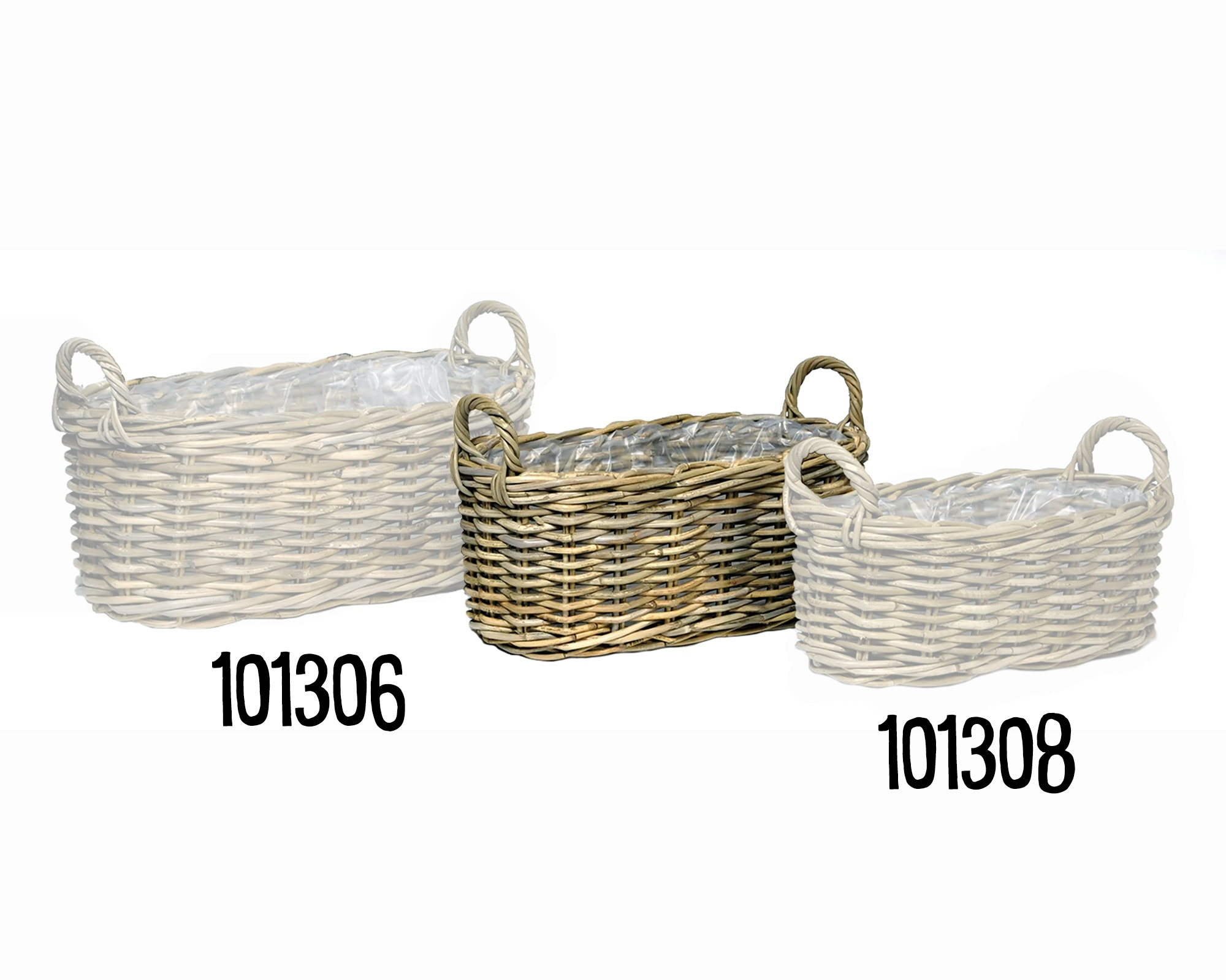 Porta Piante Ovale Desi Natural Medium in Fibra Naturale