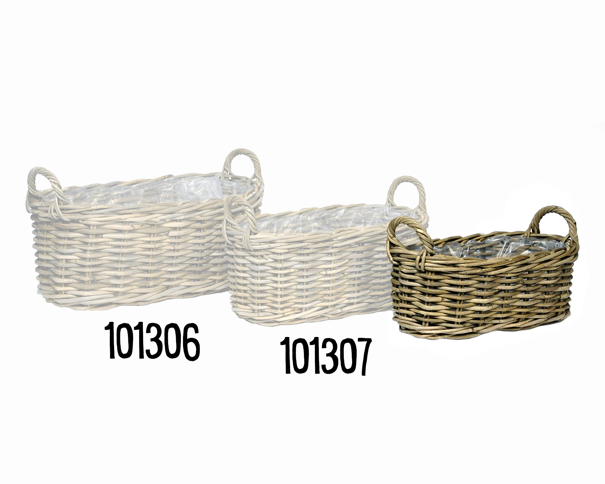 Porta Piante Ovale Desi Natural Small in Fibra Naturale