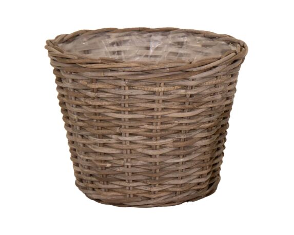 Porta Piante Rotondo Evi Natural Medium in Fibra Naturale – Mega Collections