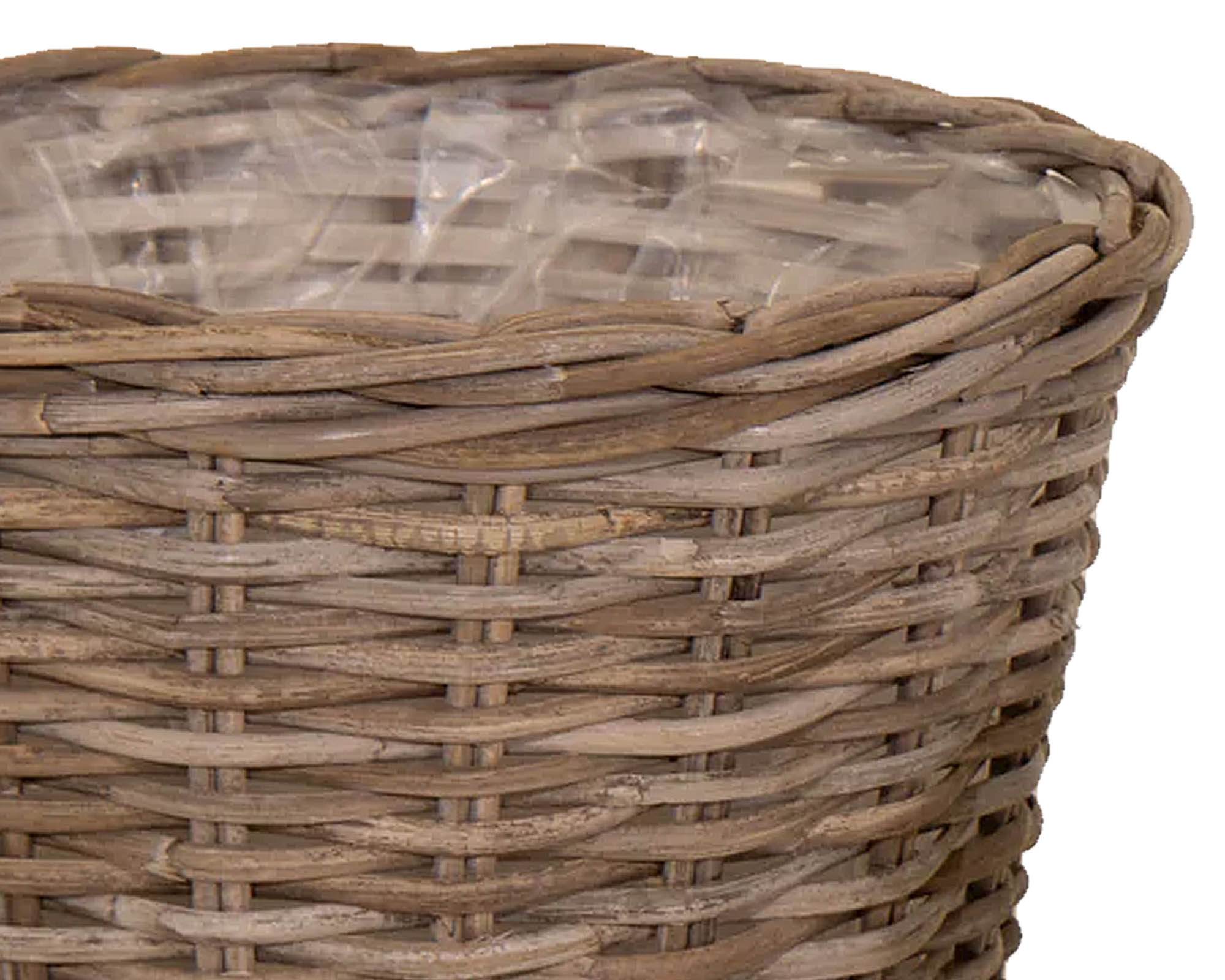 Porta Piante Rotondo Evi Natural Large in Fibra Naturale - Mega Collections - immagine 2