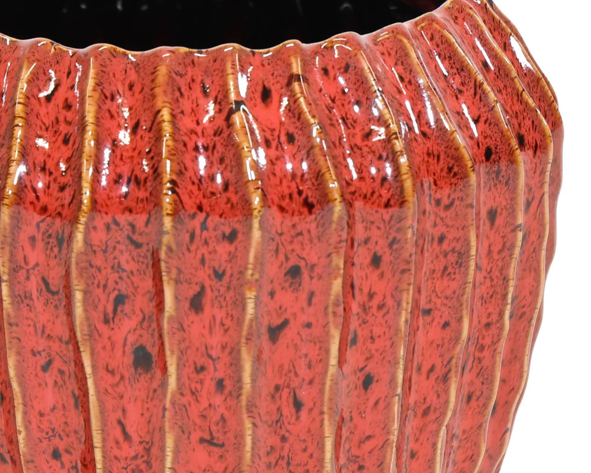 Cachepot Costine Ide Rubino D18,5x16cm in Ceramica - Mega Collections - immagine 2