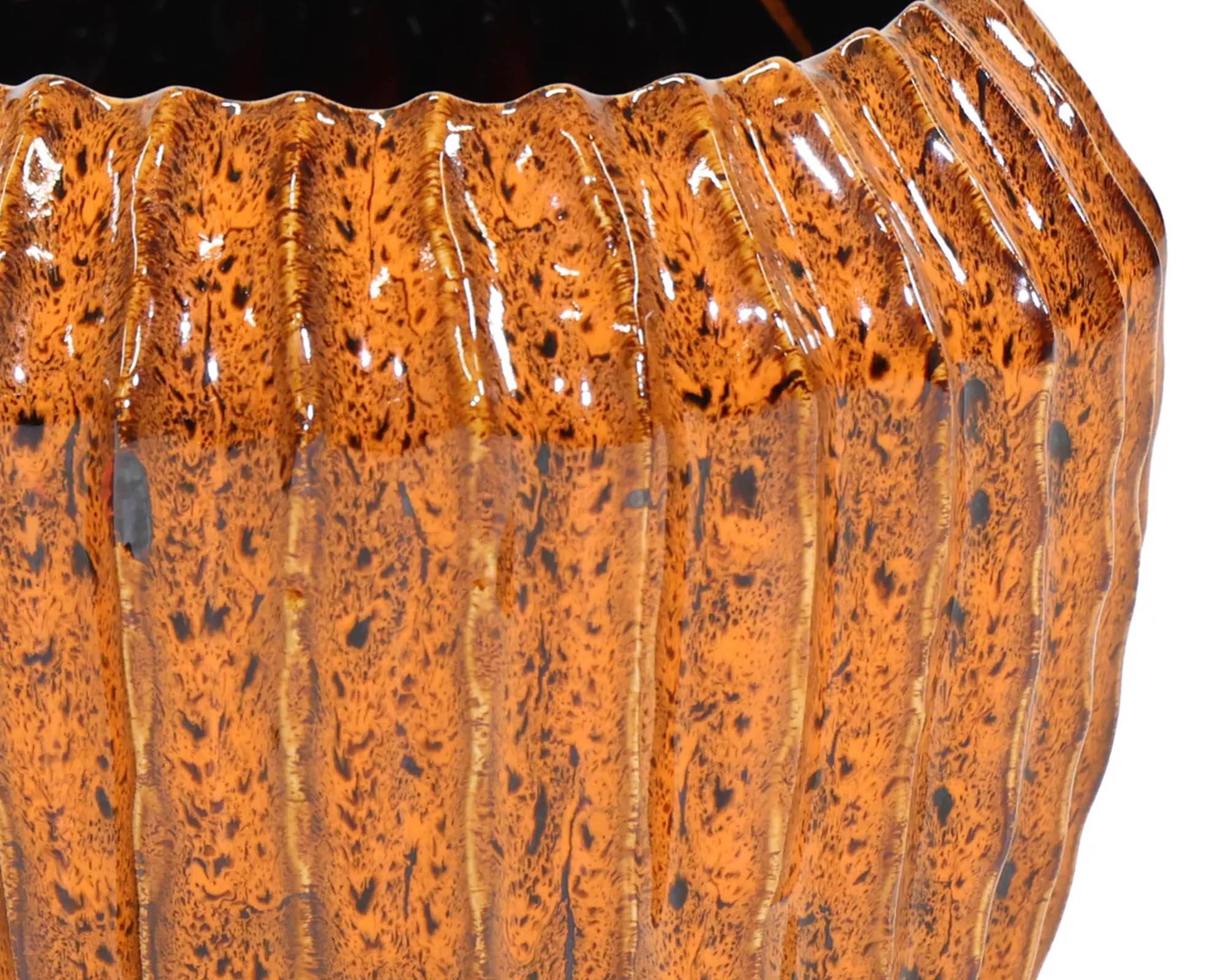 Cachepot Costine Ide Ambra D18,5x16cm in Ceramica - Mega Collections - immagine 2