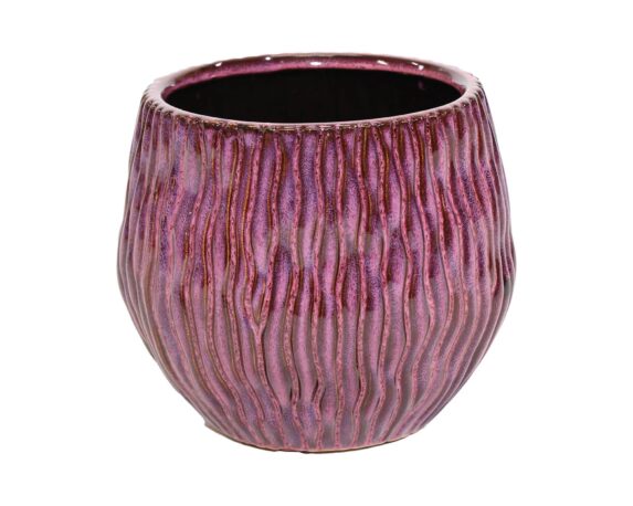 Cachepot Egg Wave Ide Syringa D18,5×16,5cm in Ceramica – Mega Collections