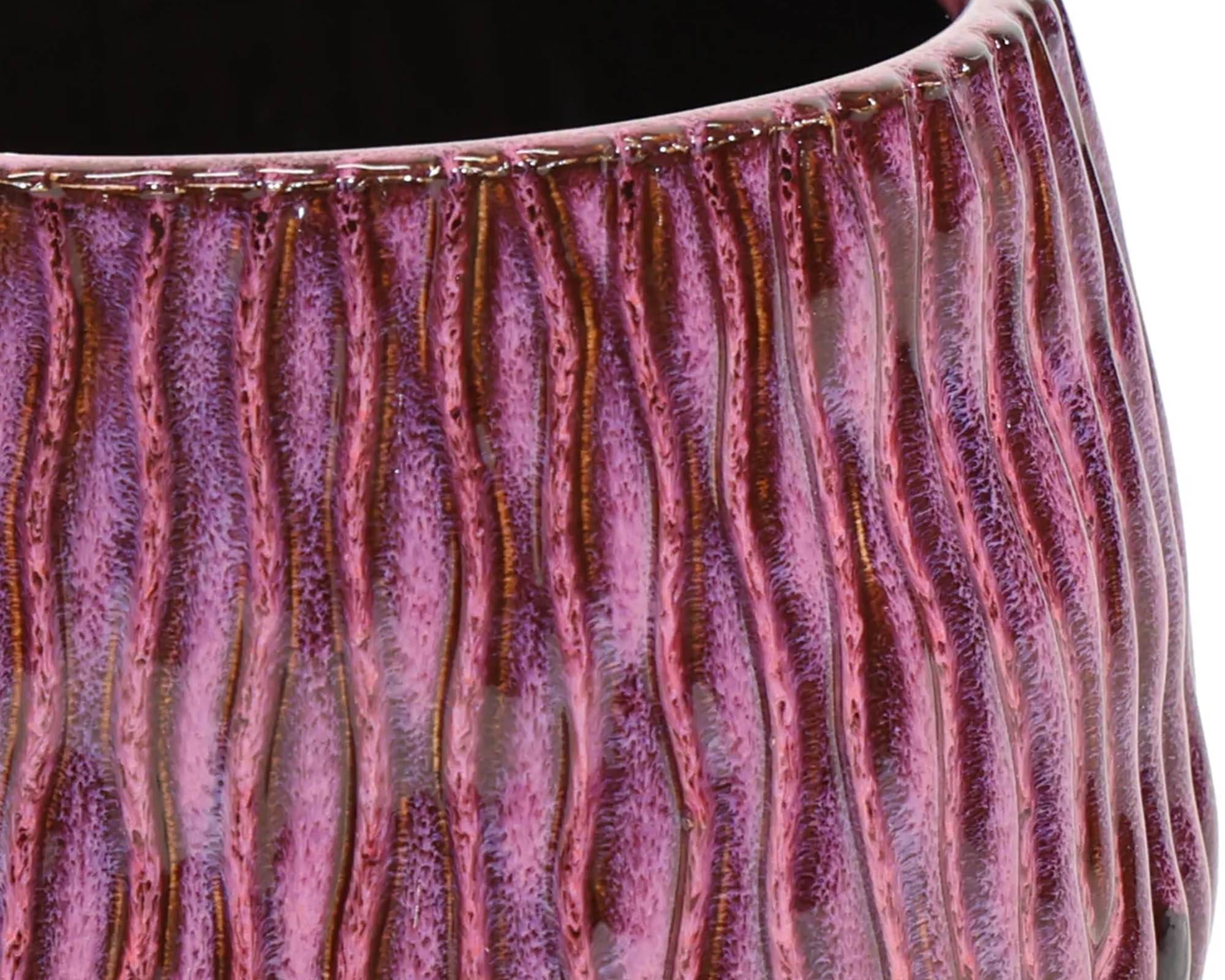 Cachepot Egg Wave Ide Syringa D18,5x16,5cm in Ceramica - Mega Collections - immagine 2