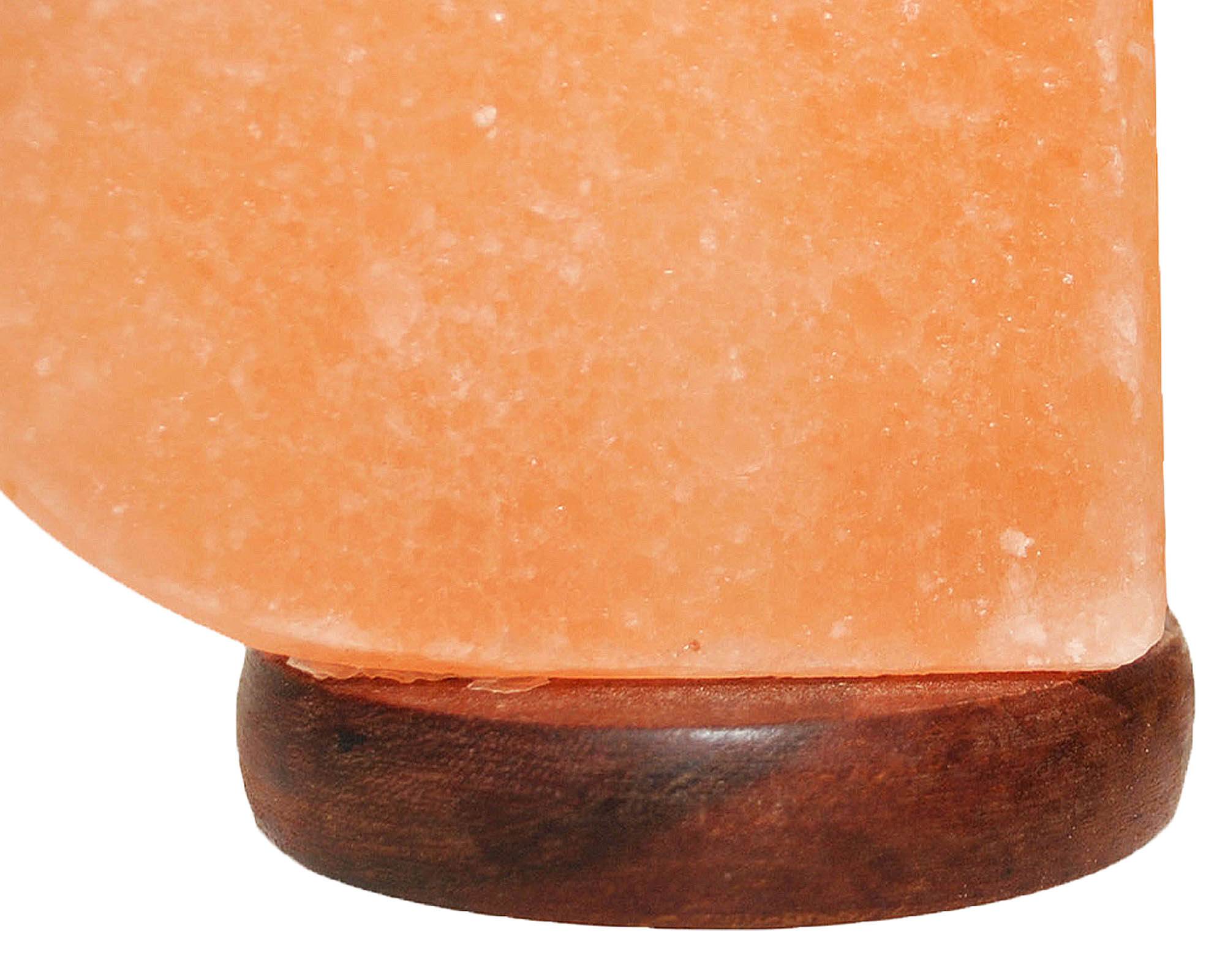 Lampada da Tavolo USB Himalayano Cuore in Cristalli di Sale - Floral Garden - immagine 2