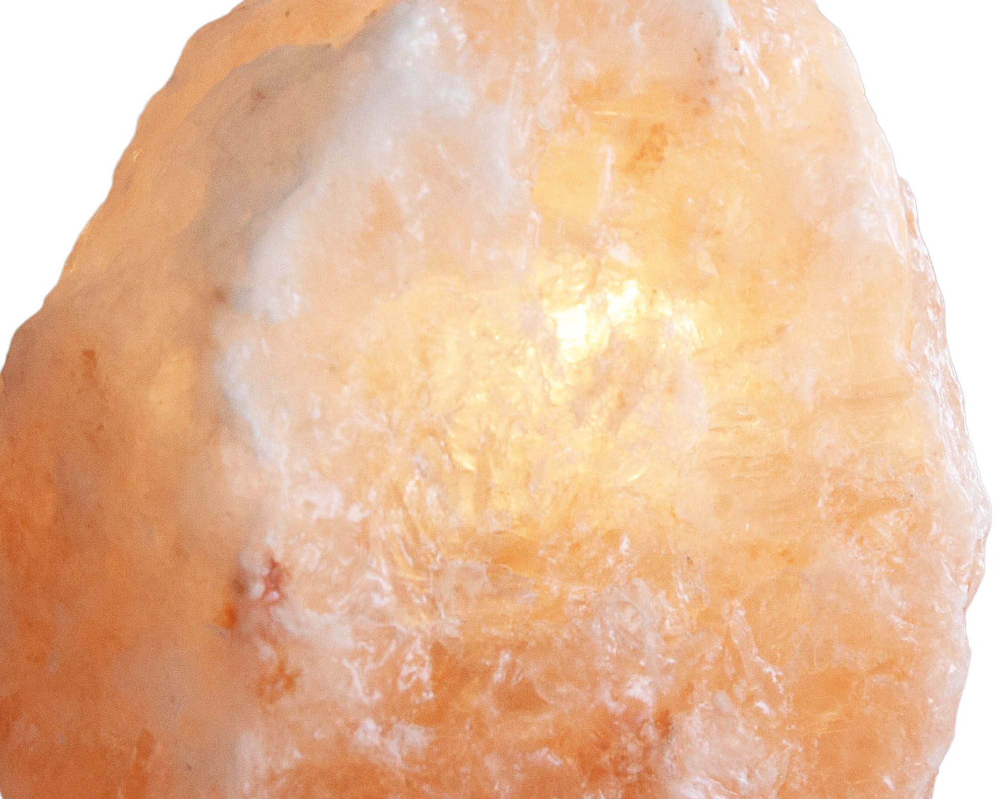 Lampada da Tavolo Himalayano 1/2kg in Cristalli di Sale - Floral Garden - immagine 2