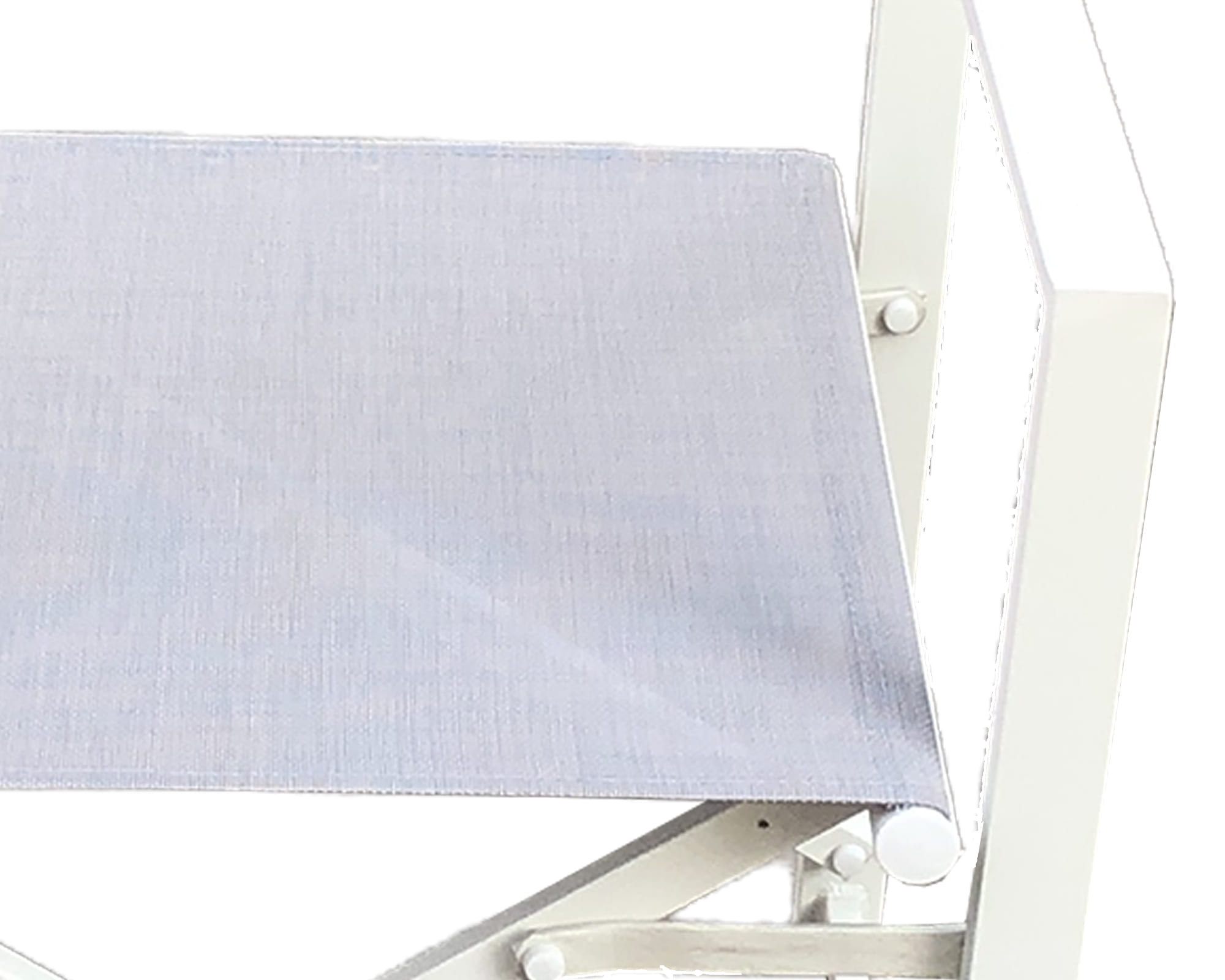 Sedia Ciak Bianco e Grigio in Alluminio e Tessuto - immagine 5