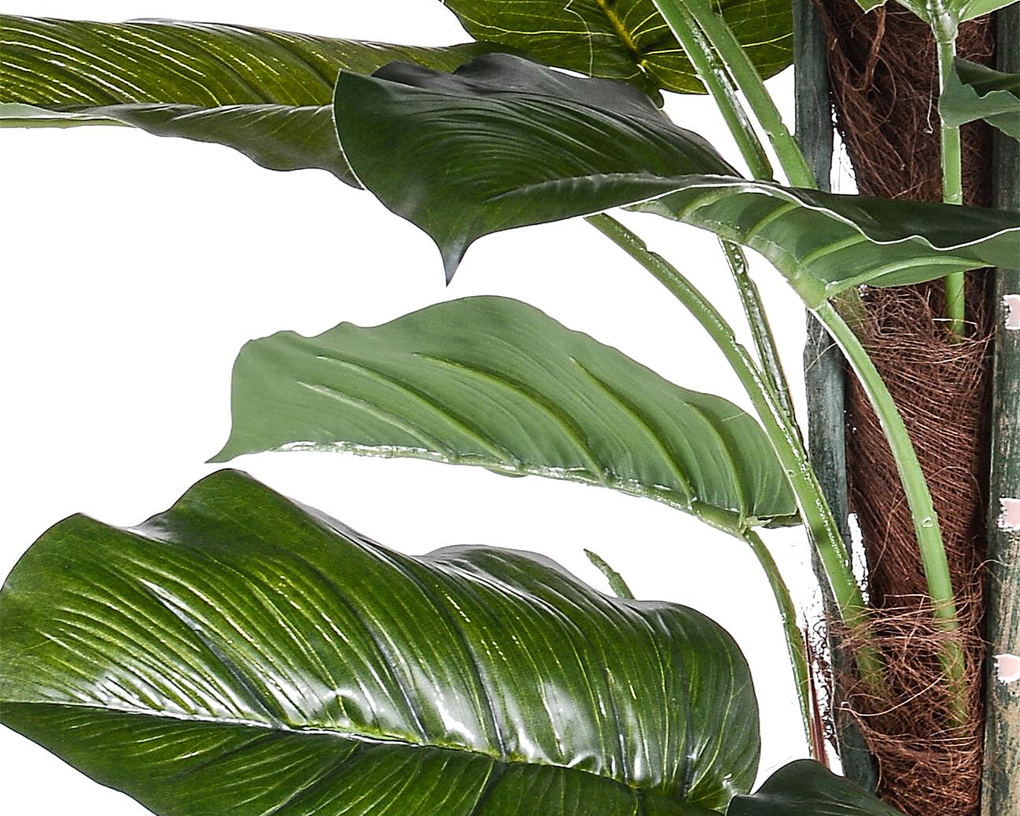 Pothos con Tutore e Vaso D80x125cm Pianta Artificiale in Plastica e Poliestere - immagine 2