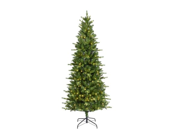 Albero di Abete Killington Micro Led con Luce Calda Verde D103x210cm in PE e PVC